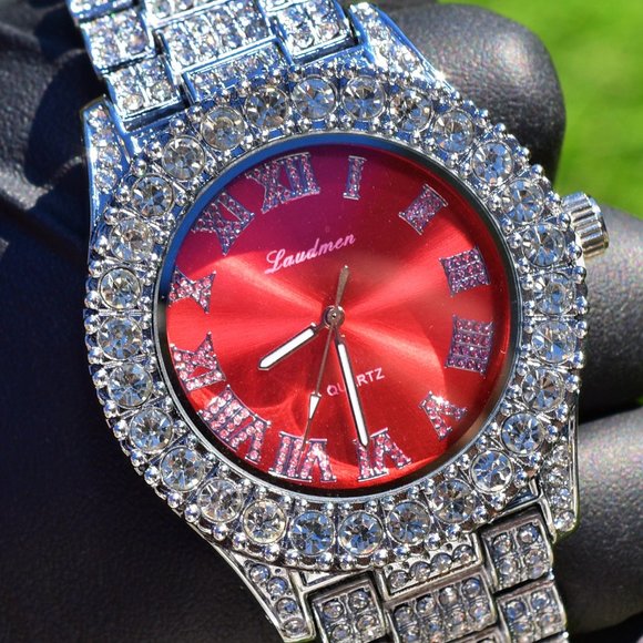 Full Iced out watch, necklace & bracelet - Picture 2 of 8